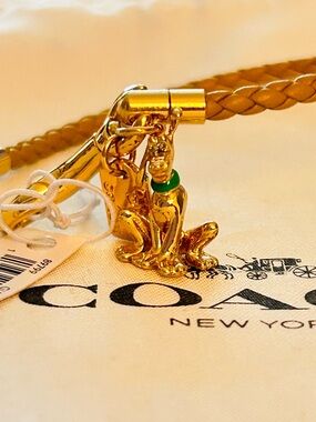RARE Coach x Disney Pluto Friendship Charm Bracelet
